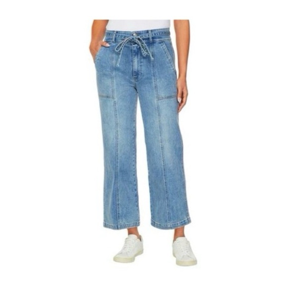 HUDSON Wide Leg Crop Jeans - Picture 2 of 6